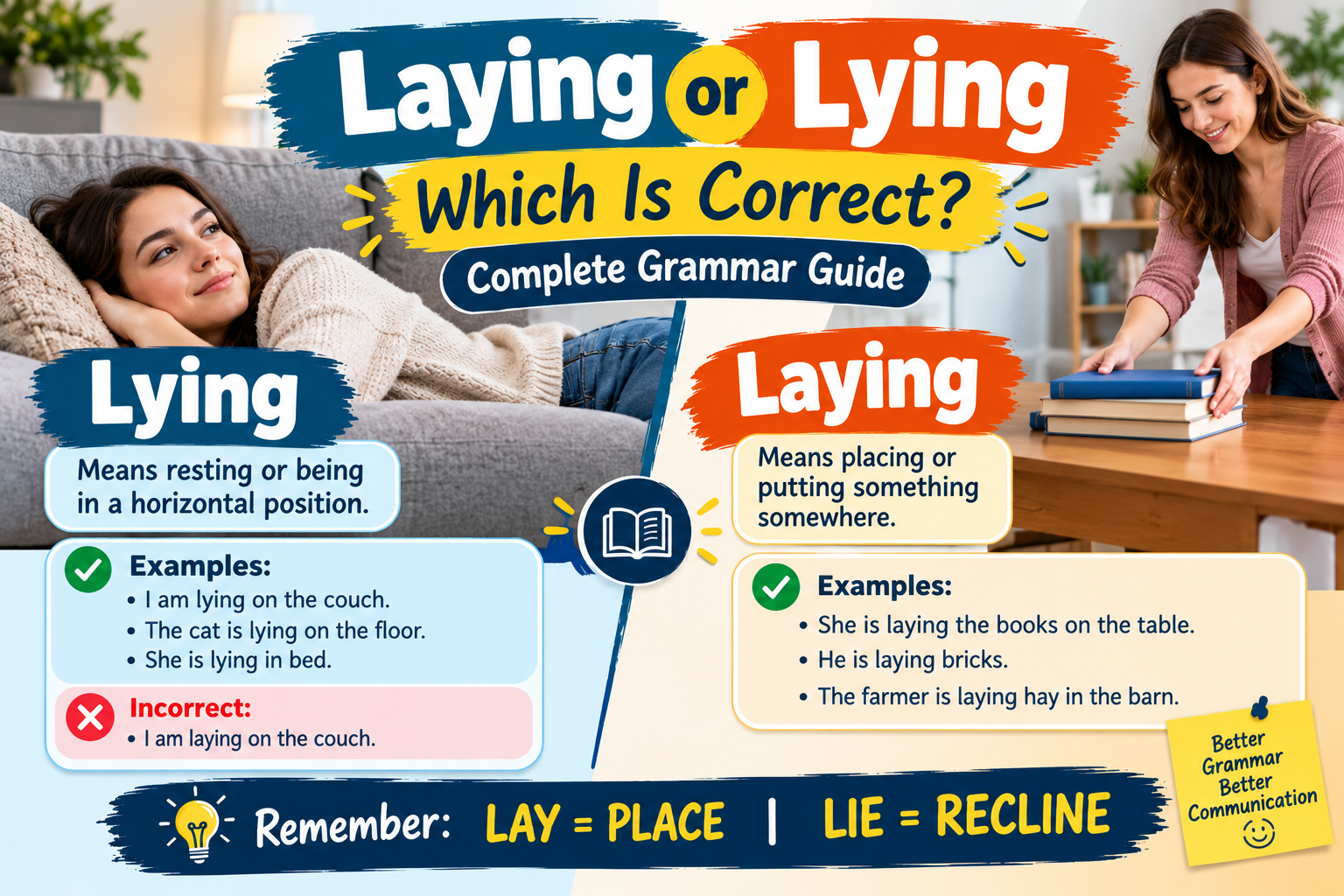 Laying or Lying: Which Is Correct?