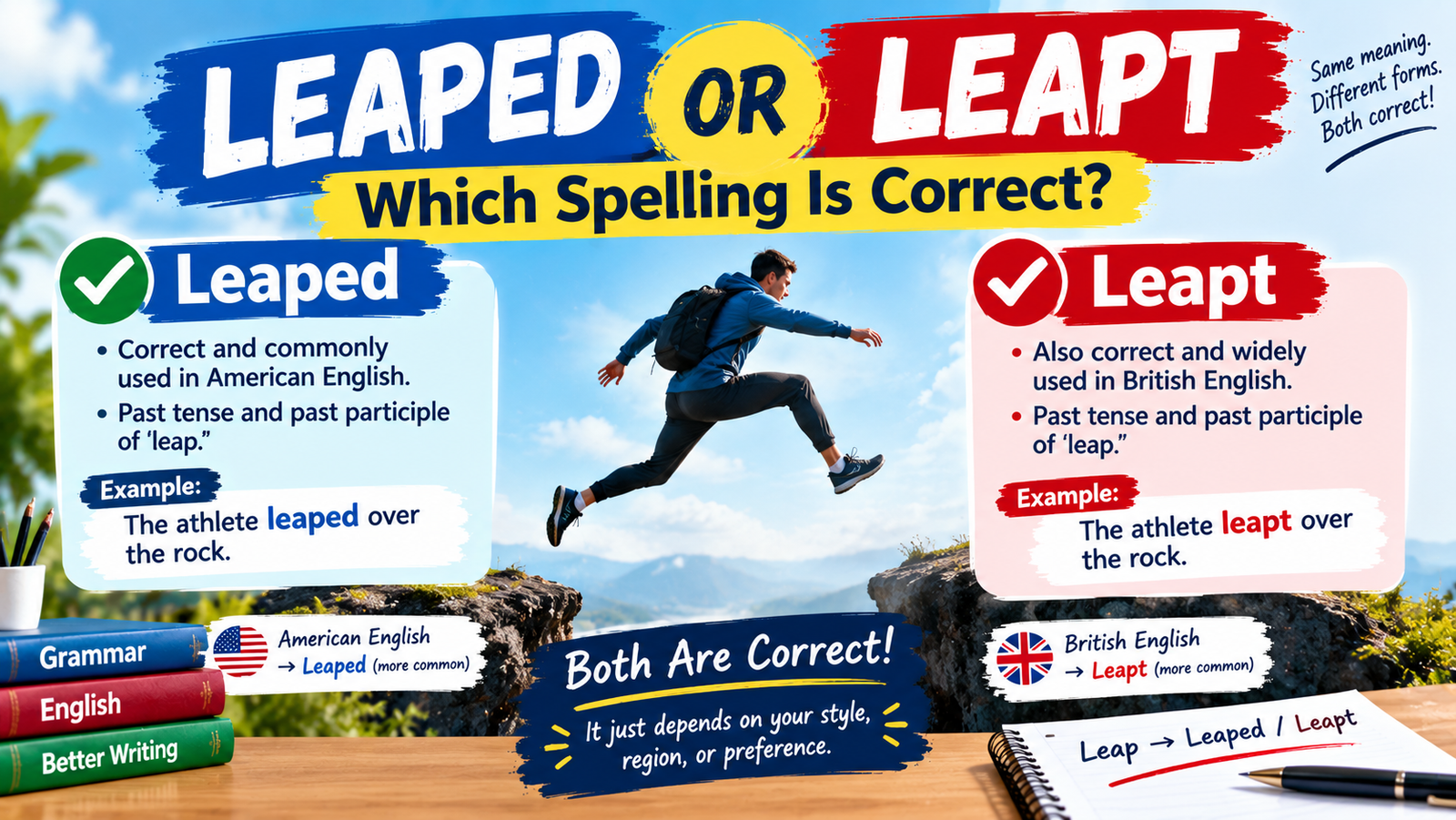 Leaped or Leapt: Which Spelling Is Correct?