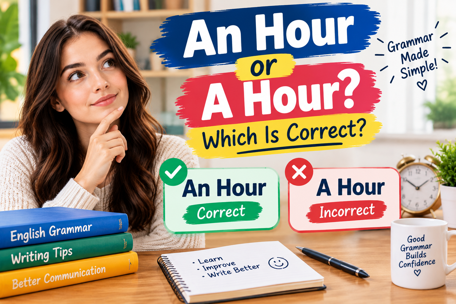 An Hour or A Hour: Which Is Correct? Grammar Guide