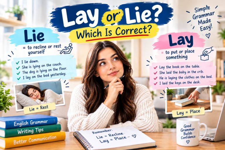 Lay or Lie: Which Is Correct?