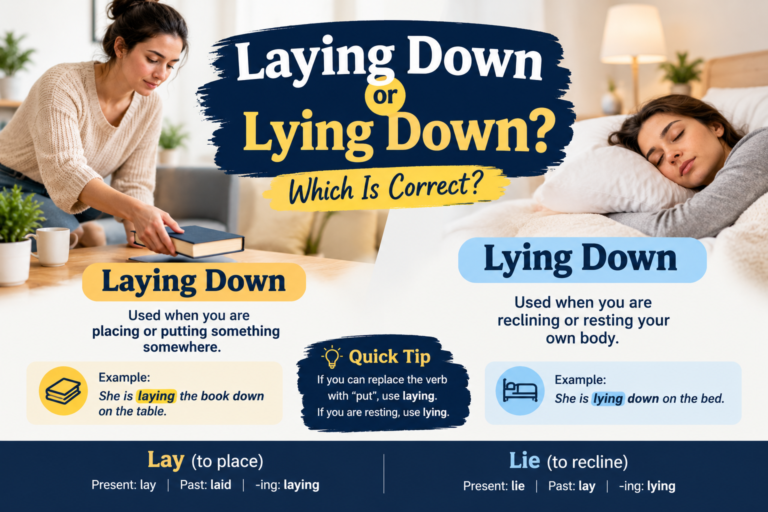 Laying Down or Lying Down: Which Is Correct?