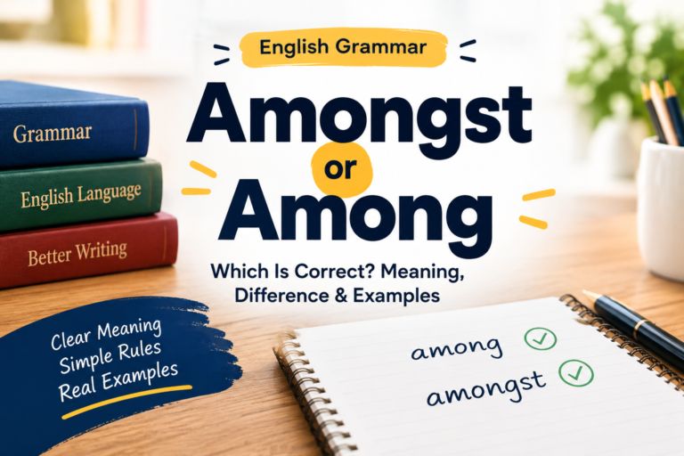 Amongst or Among: Which Is Correct? Meaning, Difference & Examples