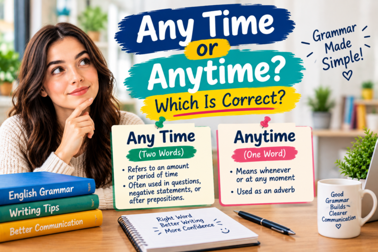Any Time or Anytime: Which Is Correct?