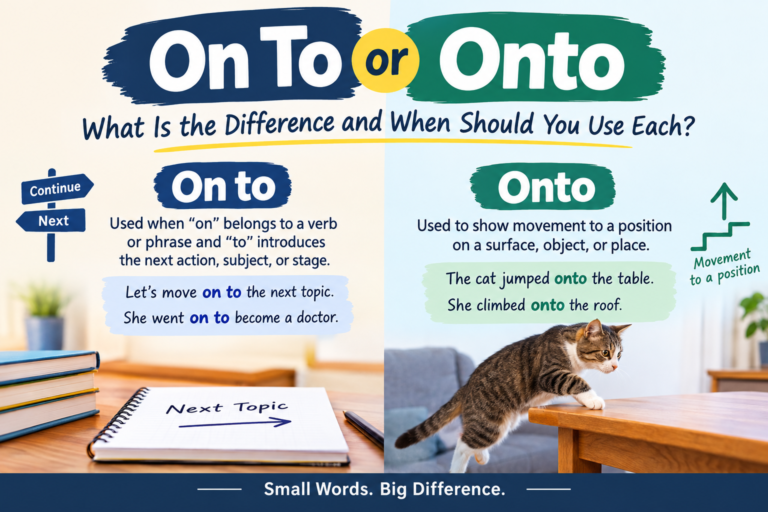 On To or Onto: What Is the Difference and When Should You Use Each?
