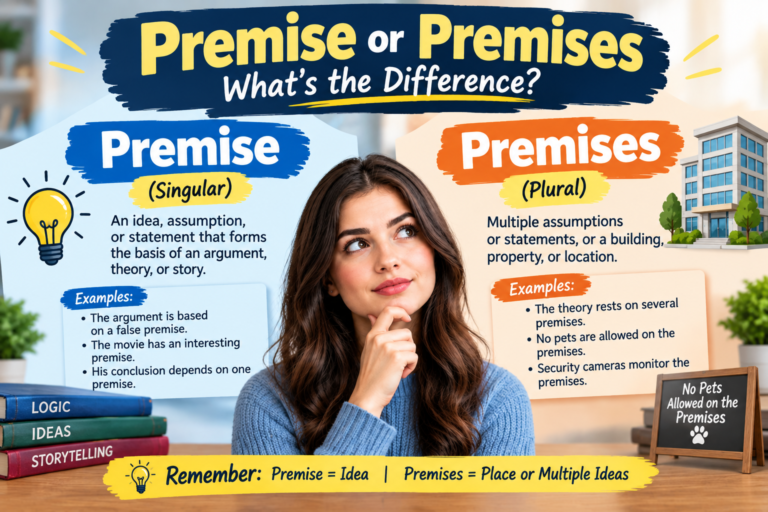 Premise or Premises: What’s the Difference and Which One Should You Use?